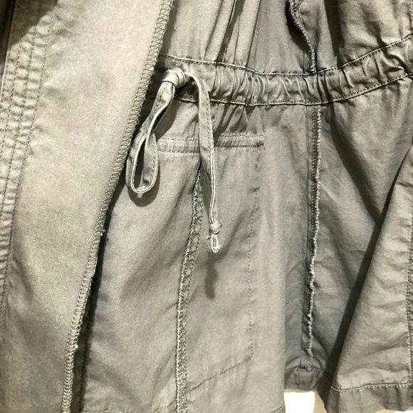 SLOOSH  Khaki Lightweight Safari Jacket w/ Knit Sleeves - Picture 13 of 15